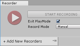 Working with the Unity Recorder