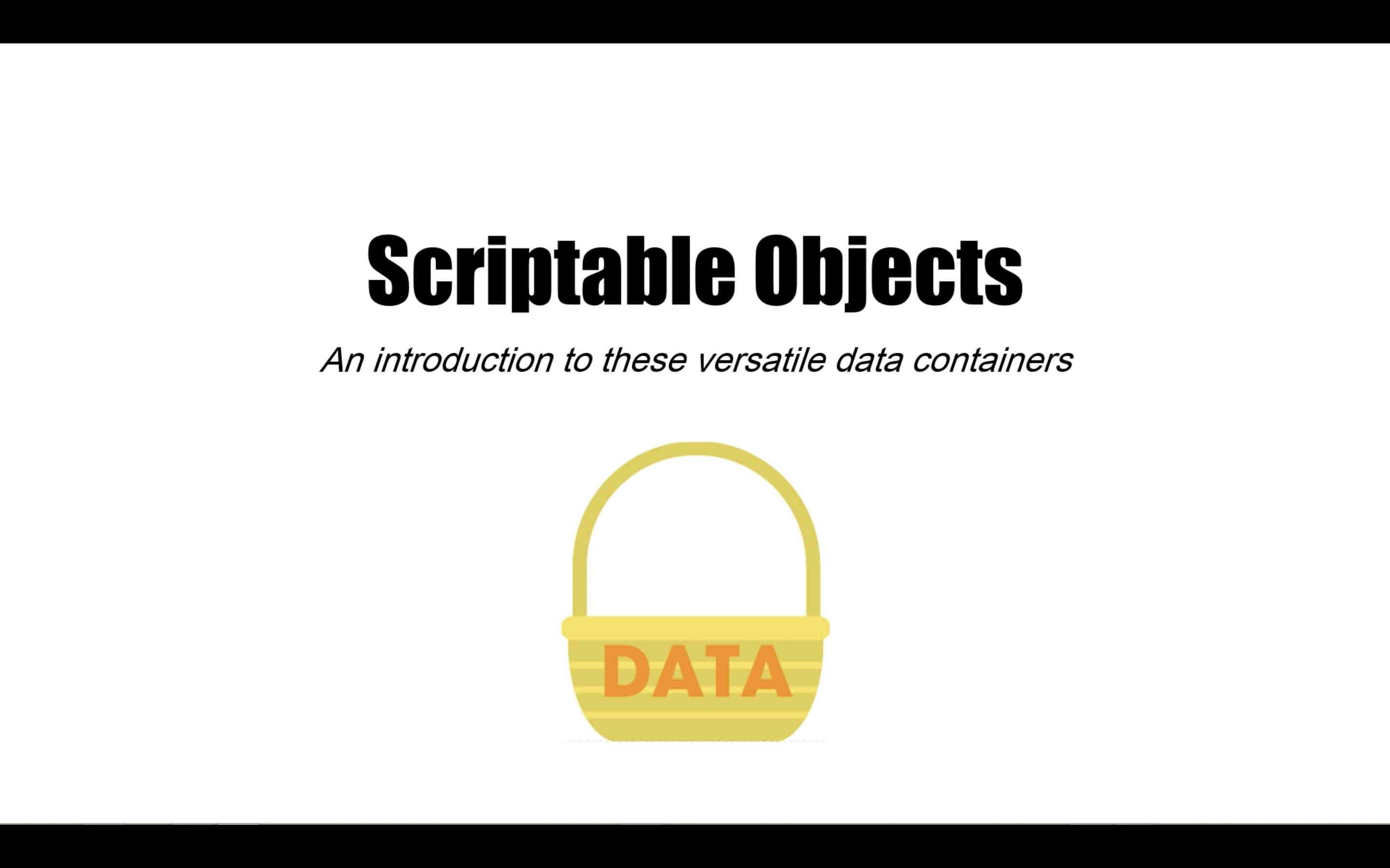 Scriptable Object 入門