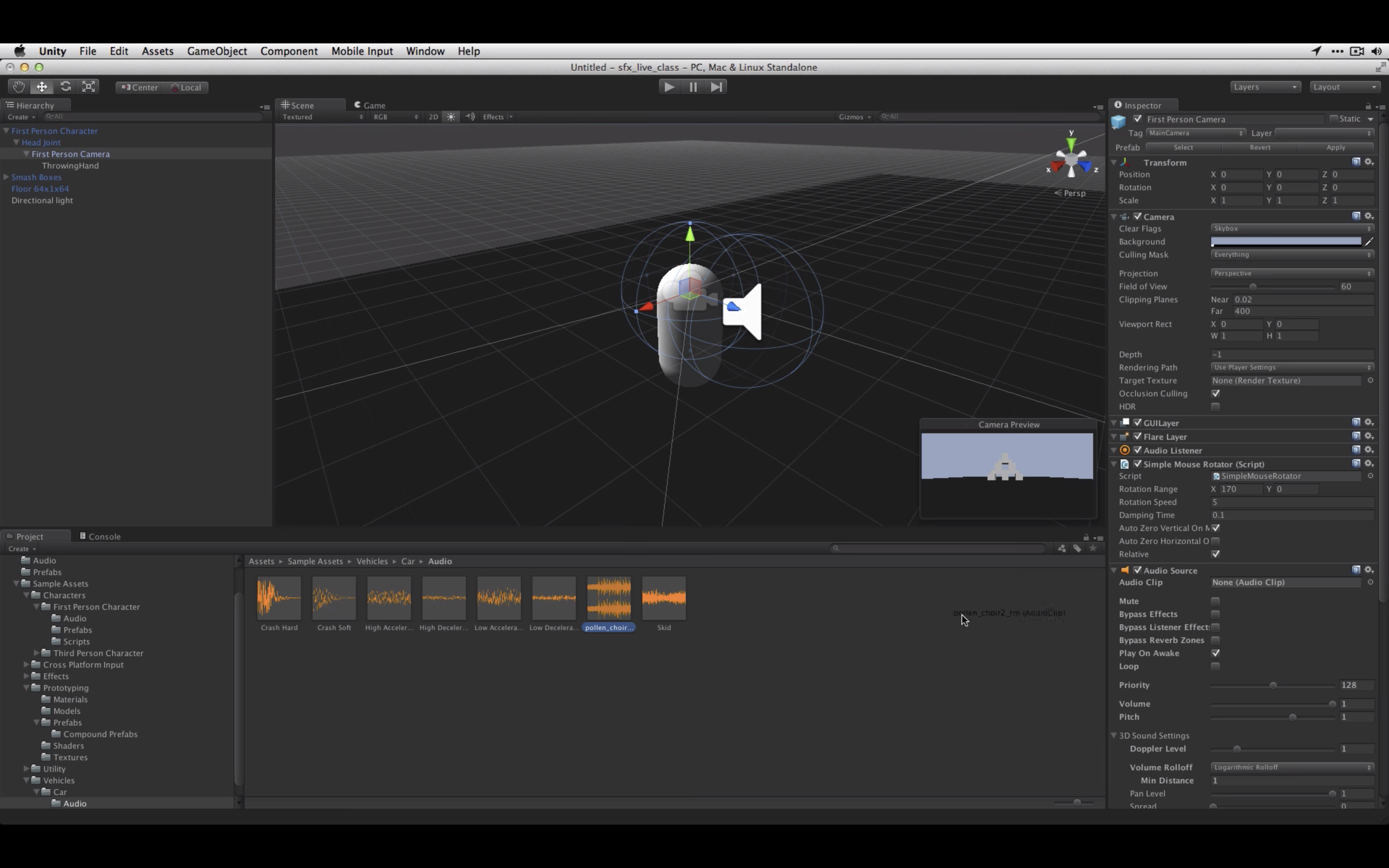 Sound Effects & Scripting