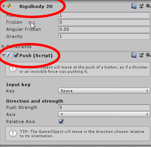 Add the Push script to the BG_Space