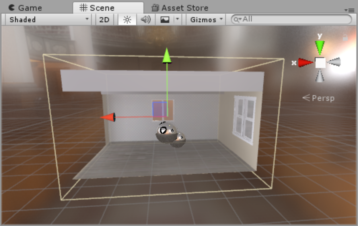 Figure 07: The Reflection Probe properly aligned.