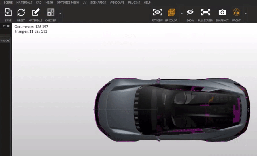 Merge Final Assemblies within the Scene menu.