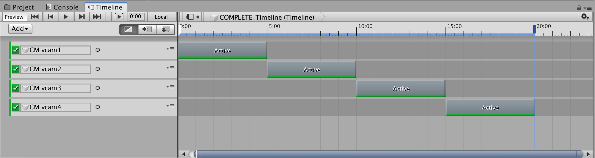 Complete Timeline Track