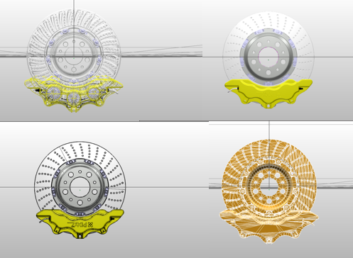 Manipulating the brake in PiXYZ Studio using different views