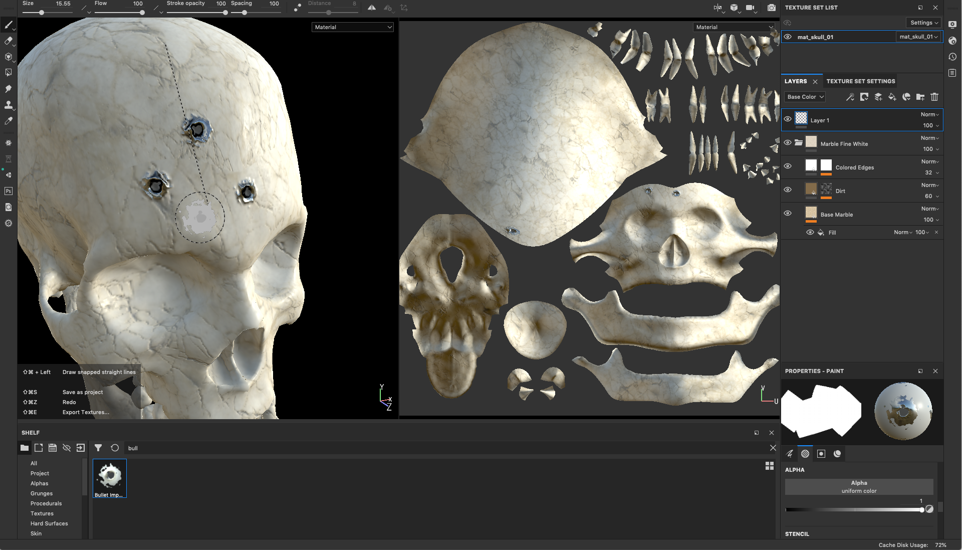 Changing Textures and Color Tints in Substance Painter