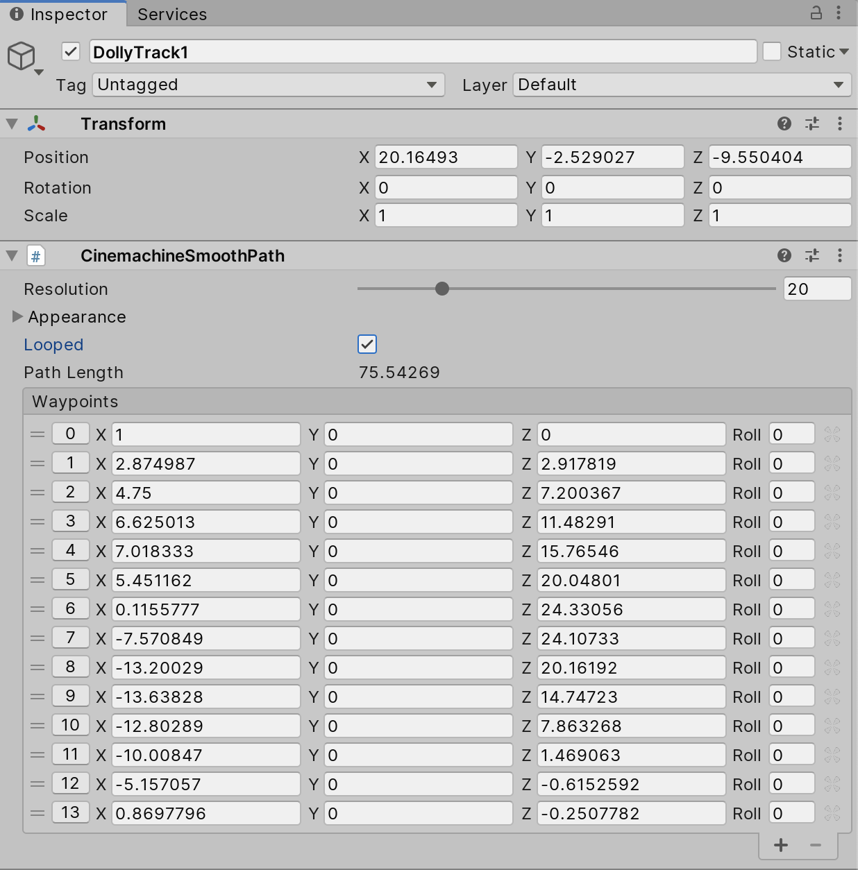 Figure 07: Create Waypoints for the track.
