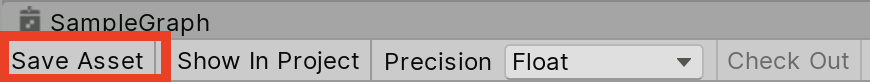 Figure 05: Shader Graph Toolbar