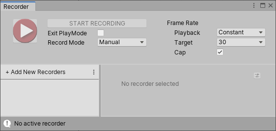 Unity Recorder を使って作業する - 2019.3