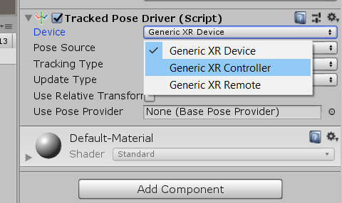Figure 16: Tracking the Generic XR Controller