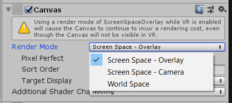 Figure 03: Setting Canvas to World Space