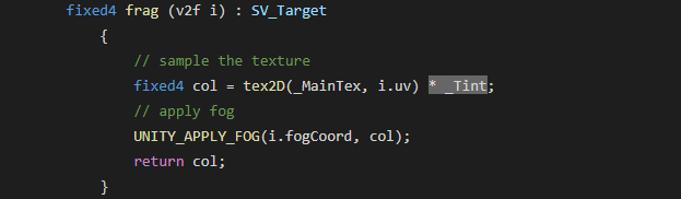 Figure 10: By multiplying the Texture by our _Tint property, we are telling the Shader to combine the two properties.