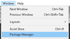 Figure 01: Accessing the Package Manager