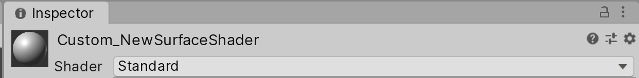 Figure 06: The Shader selection drop-down