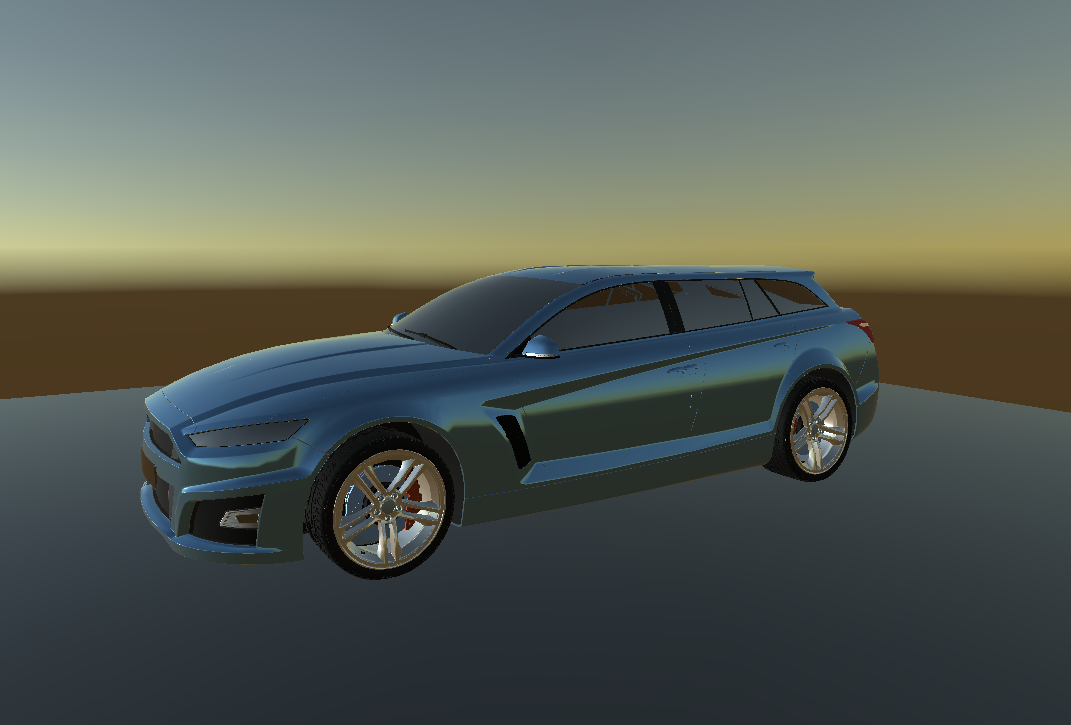 Add a Directional Light and rotate it to simulate dusk/dawn