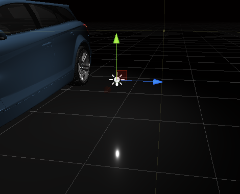 The Point Light next to the car