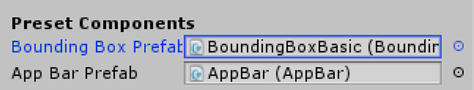 The Bounding Box Prefab field set up correctly