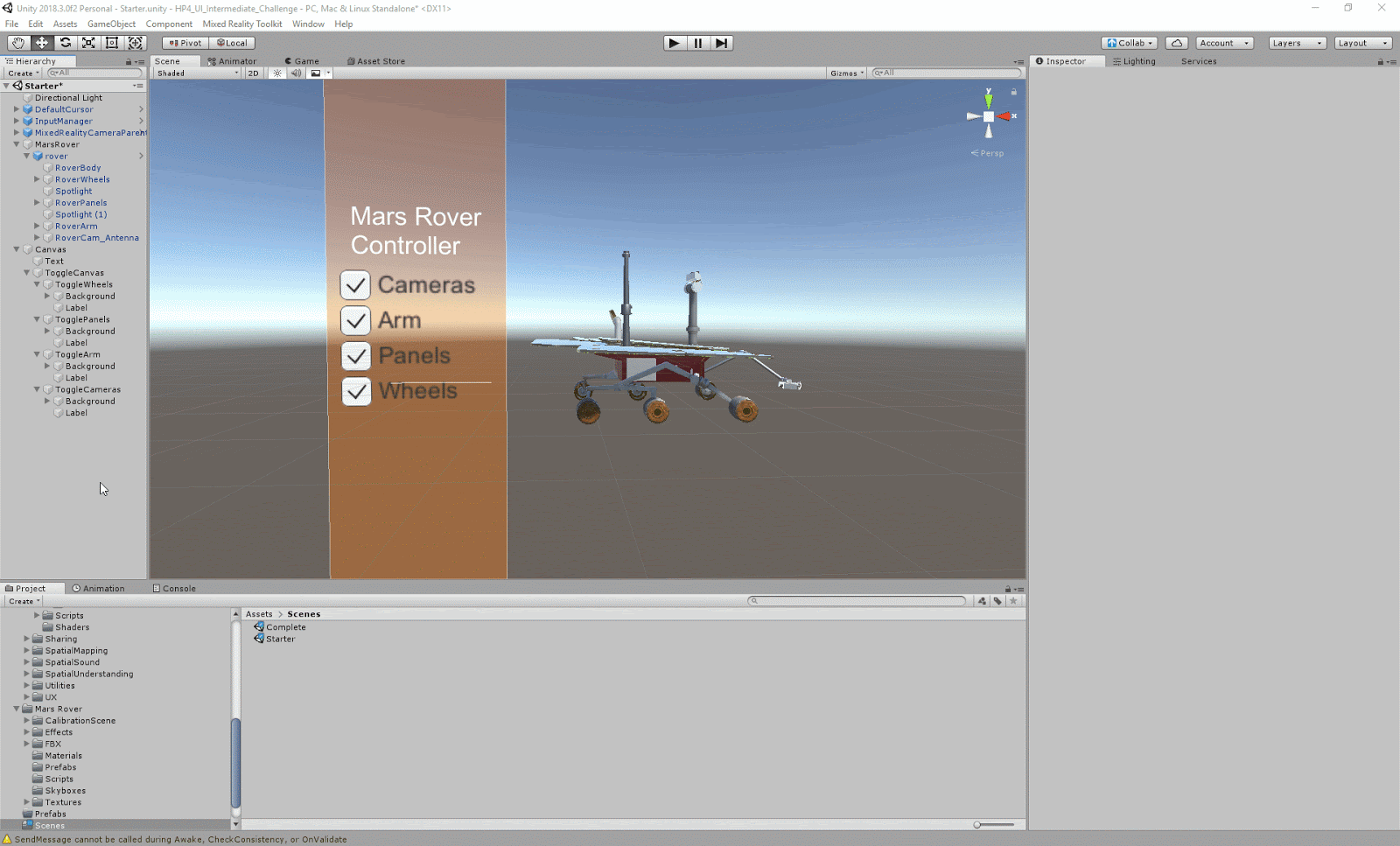 Setting up the toggle events