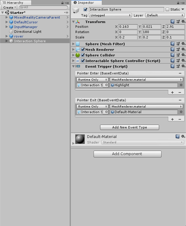 Adding a Pointer Click event