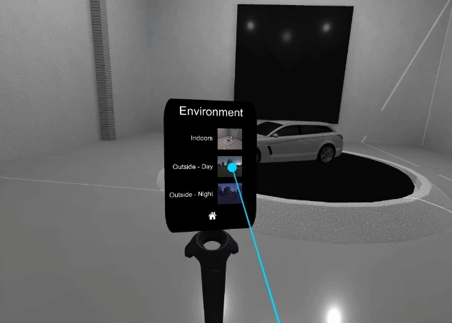UI from the completed Scene