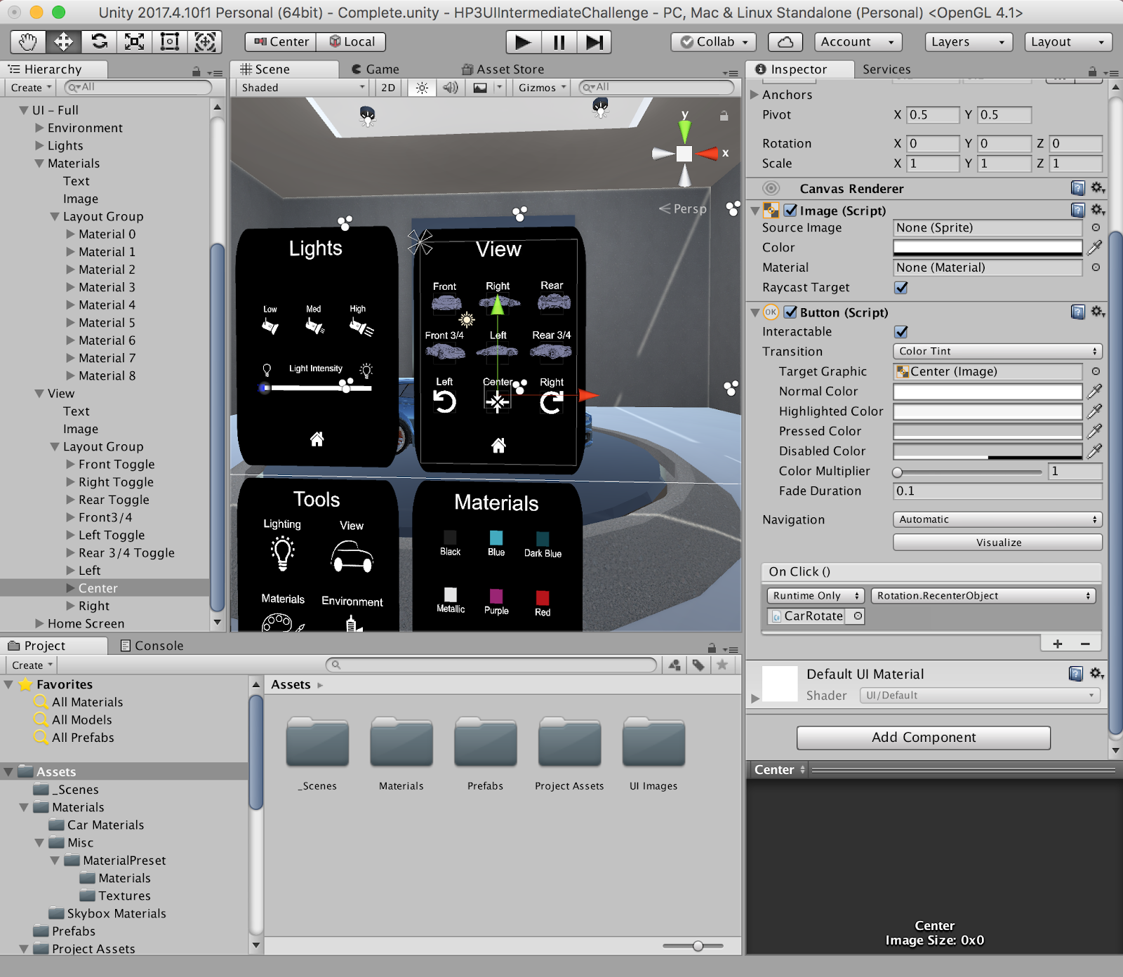 The View UI is now set up