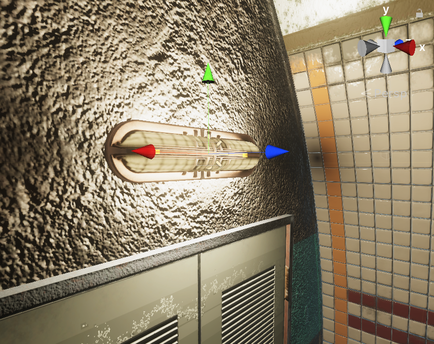Figure 03: Adding a Tube Light above the doors
