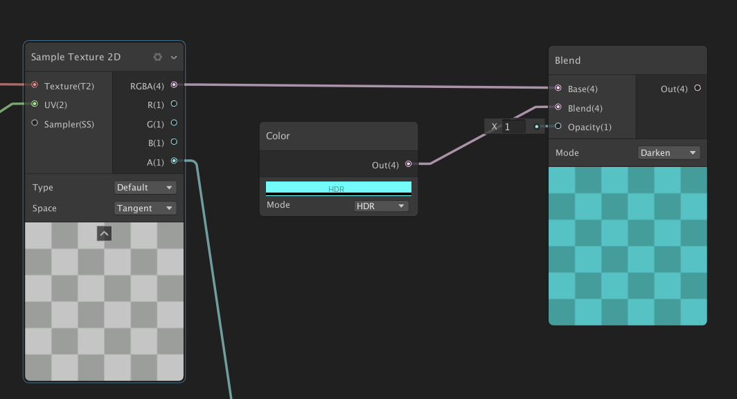 Figure 11: The configured second Blend Node
