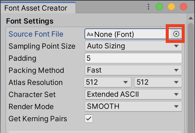 Figure 09: Font Assets can be reused across projects.