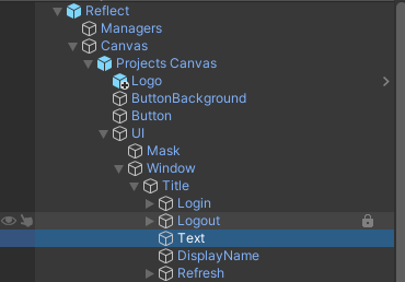 Figure 03: Selecting the element in the prefab