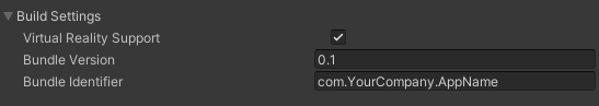 Figure 13: Fill out the details for your new Oculus app.