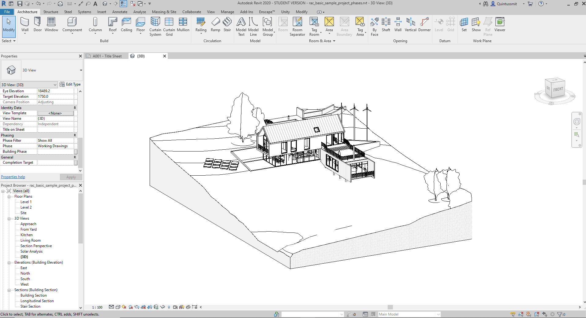 Figure 01: Open your project in Revit