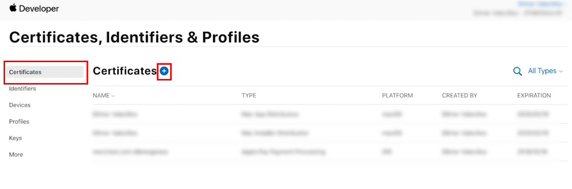 Figure 04: Setting up your certificates