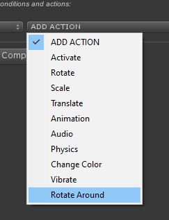 Rotate around action