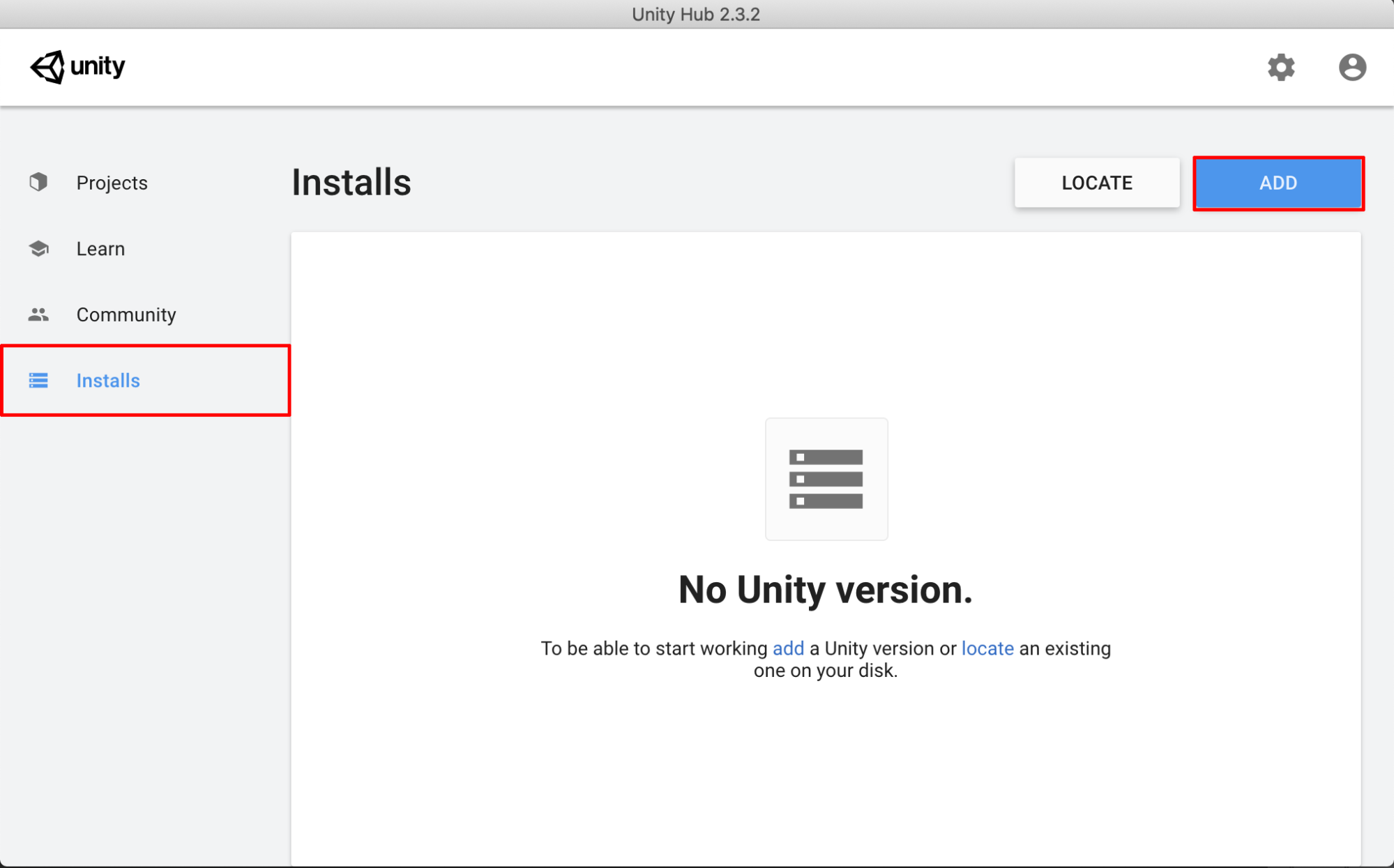 Figure 03: Adding a new install