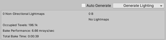 Figure 05: Generate Lighting button in the Light Settings window