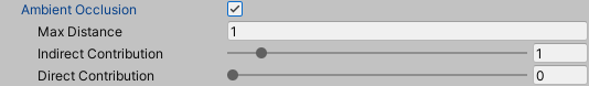 Figure 02: Ambient Occlusion Settings