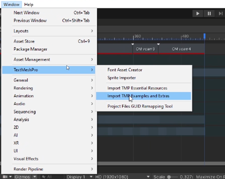 Figure 03: How to import TMP fonts