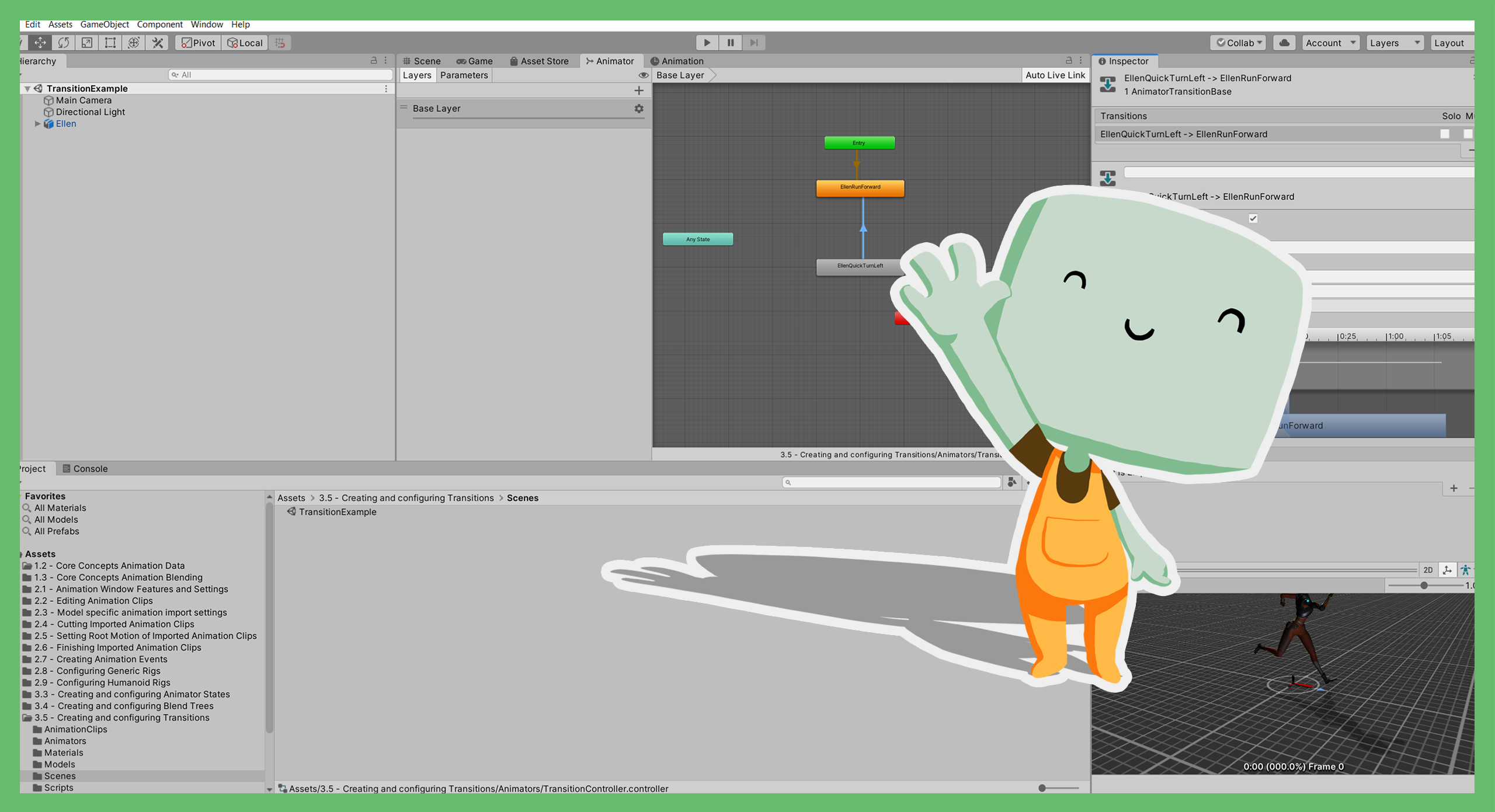 3.3 Creating and configuring Animator States