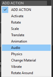 Add Audio action