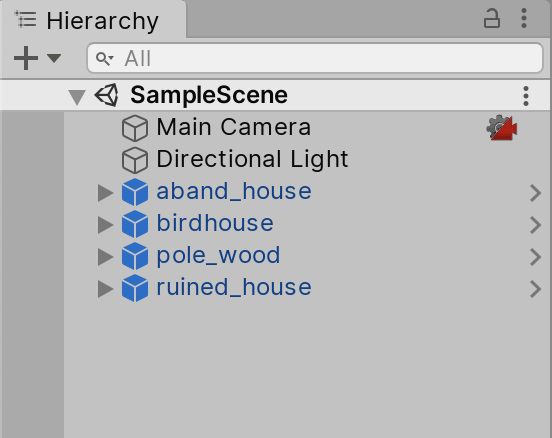 Figure 02: A Prefab can be easily identified by its blue title in the Hierarchy.