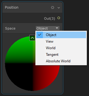 Figure 03: Setting the Vertex Position Input node to use Object Space
