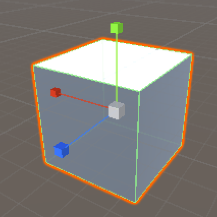 Figure 04: Scale widget visible with the Scale tool
