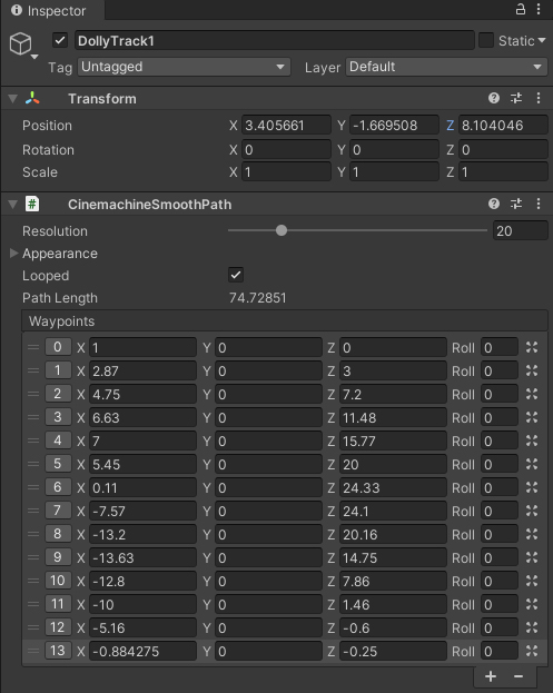 Figure 07: Create Waypoints for the track.