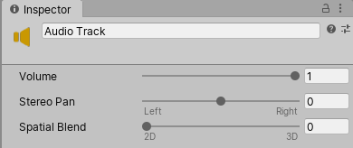 Figure 05: Audio Track properties