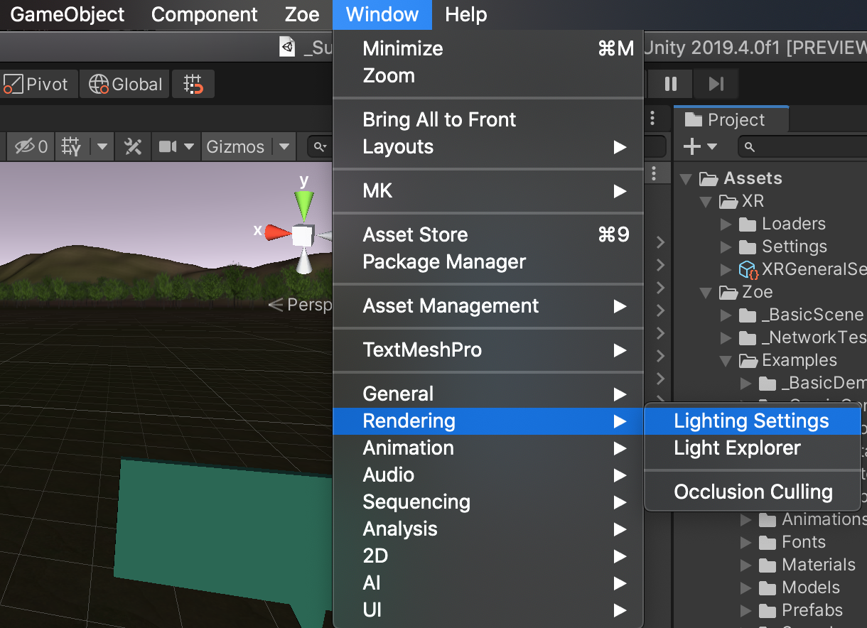 Lighting Settings