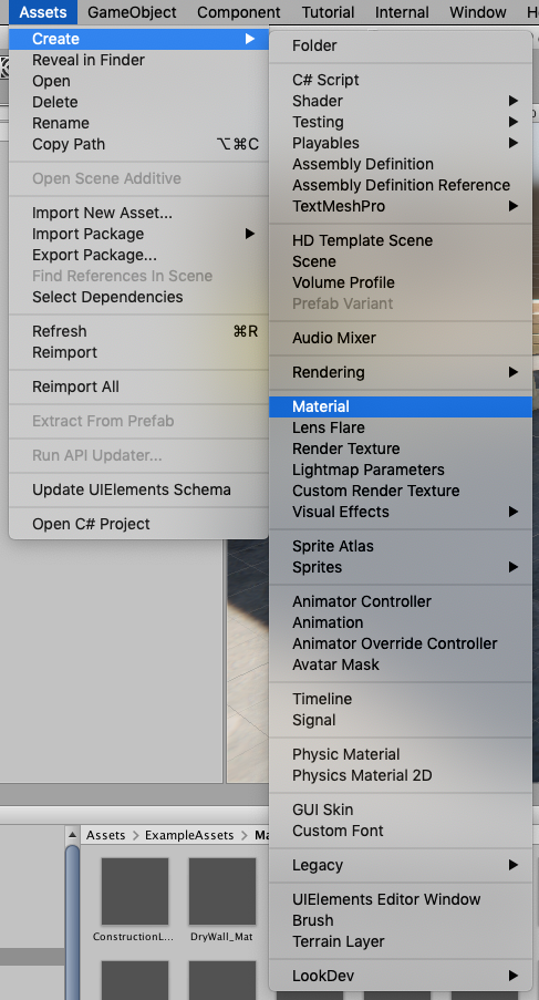 Figure 05: Adding a new Material