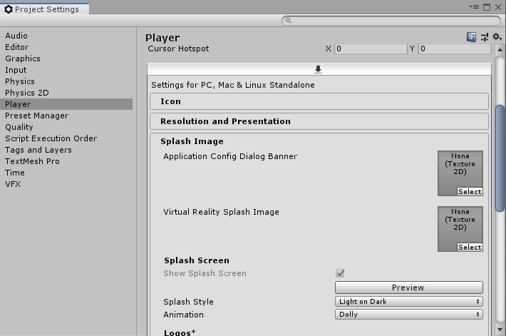Figure 05: The Splash Image appears as the game’s banner image on the configuration screen that first appears when the application is launched.