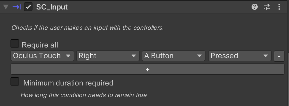 Detect button A has been pressed.