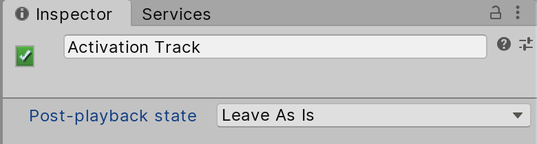 Figure 03: Activation Track properties