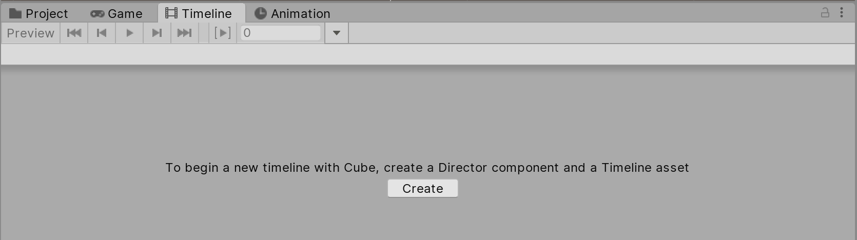 Figure 01: The Timeline Editor window