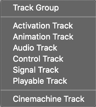Figure 02: Different types of tracks